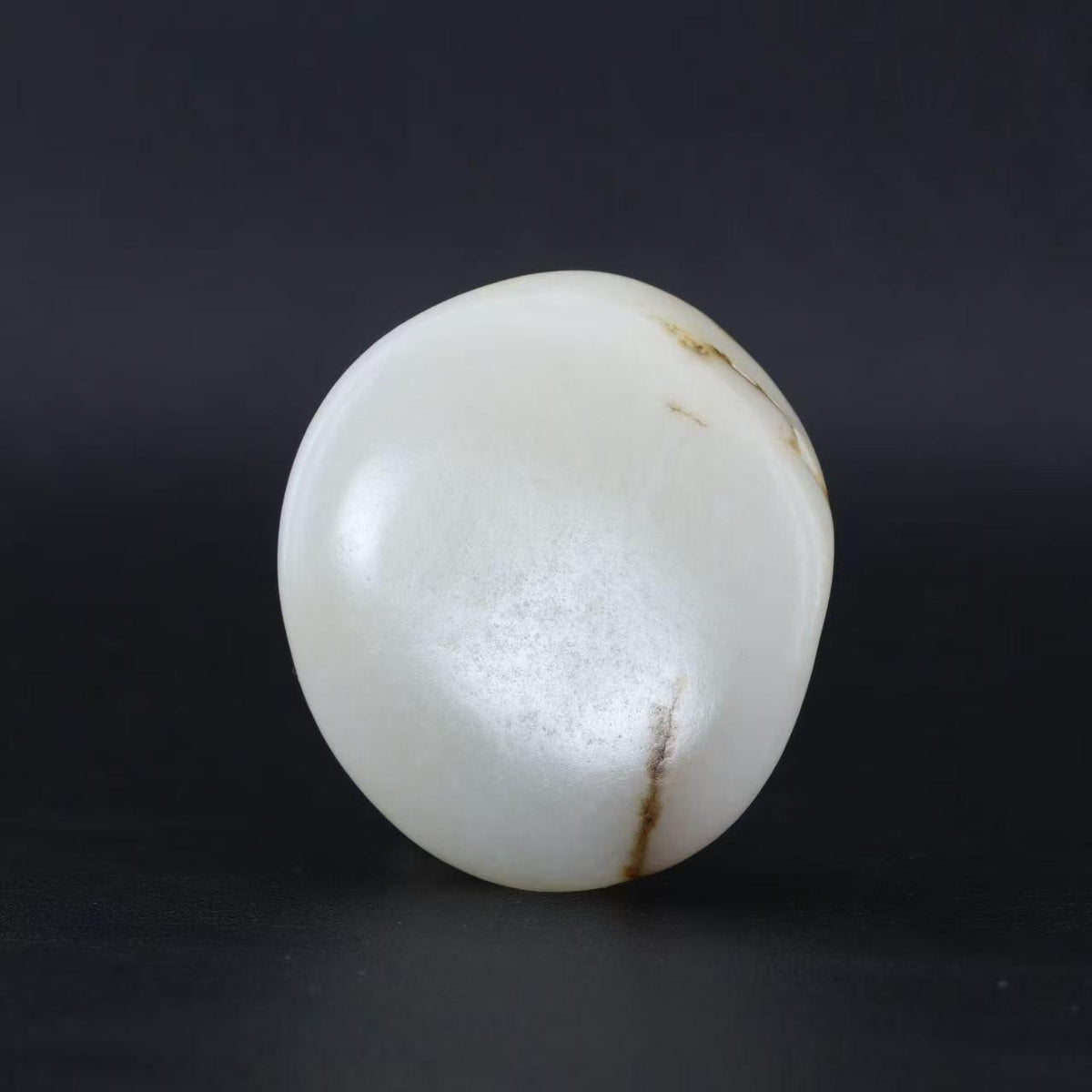和田玉白玉籽料手把件（66.2g）