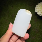 和田玉糖白平安无事牌（64.5g）