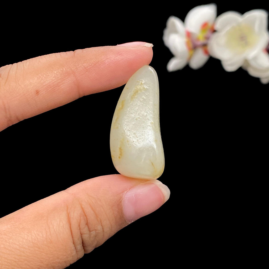 和田玉白玉带洒金皮籽料吊坠籽（15.4g）
