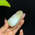 和田山料糖白玉上山虎手把件（100.0g）