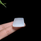 和田玉冰底高清白无事牌（20.3g）