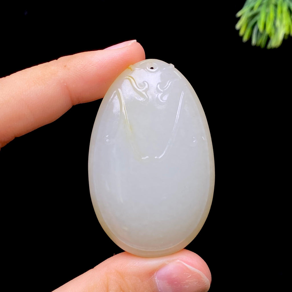 和田玉籽料无事牌（35.4g）