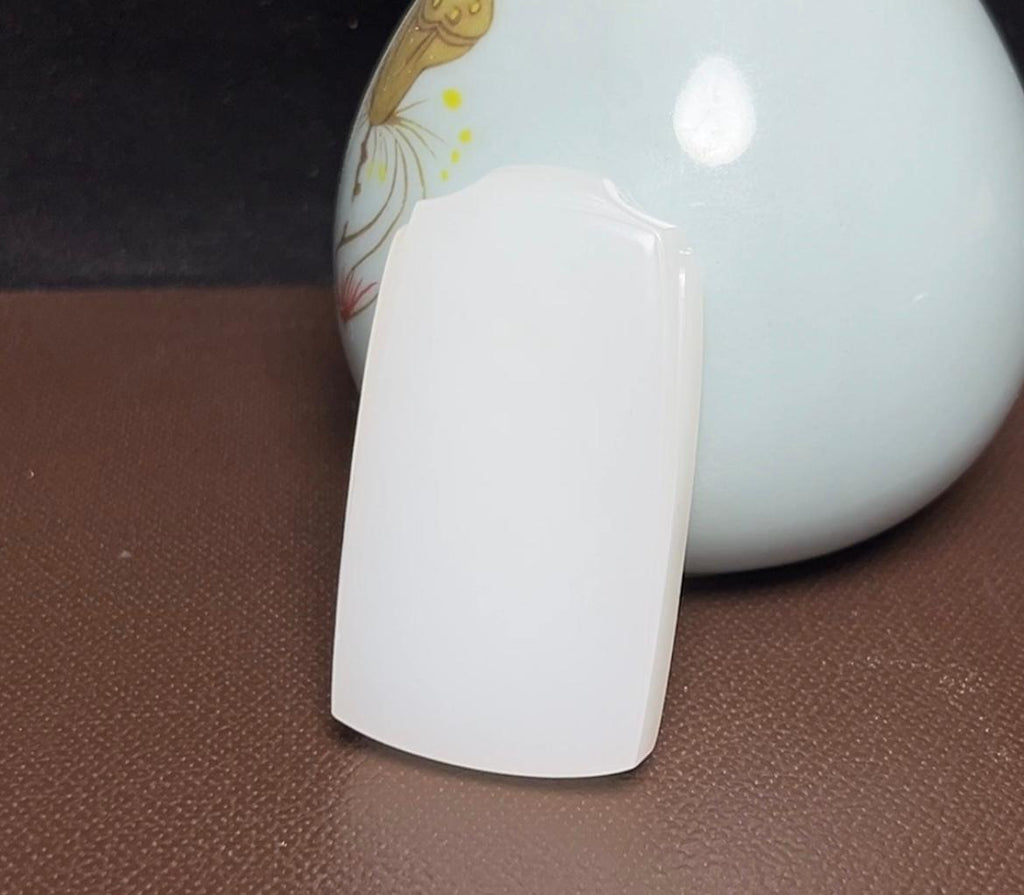 和田羊脂玉平安无事牌（44.3g）