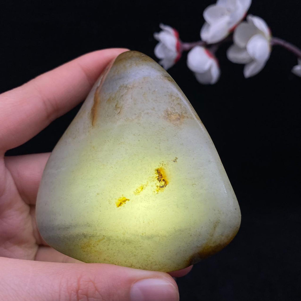 和田玉洒金皮青花籽料（148g）