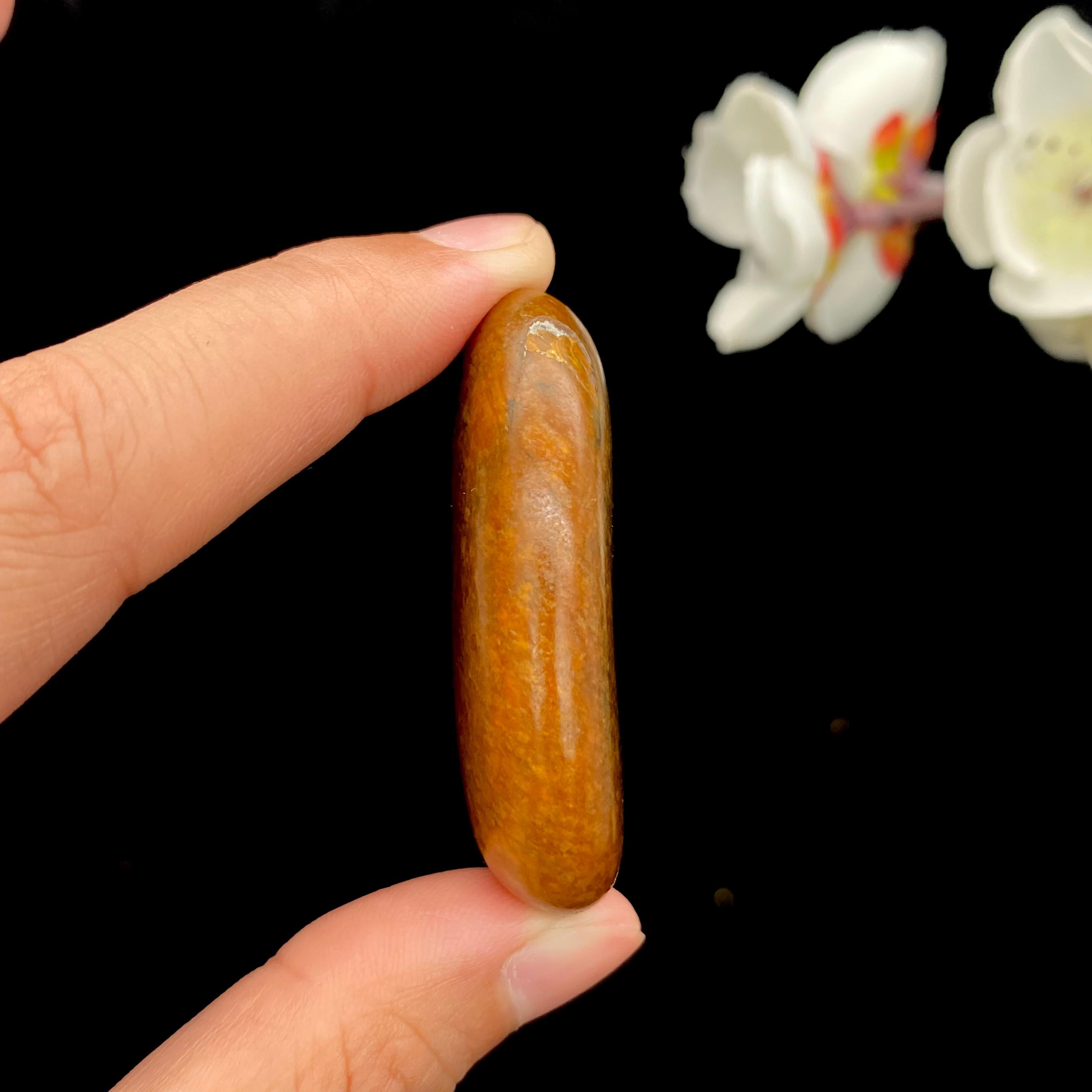 和田玉黄沁皮籽料挂件（31g）