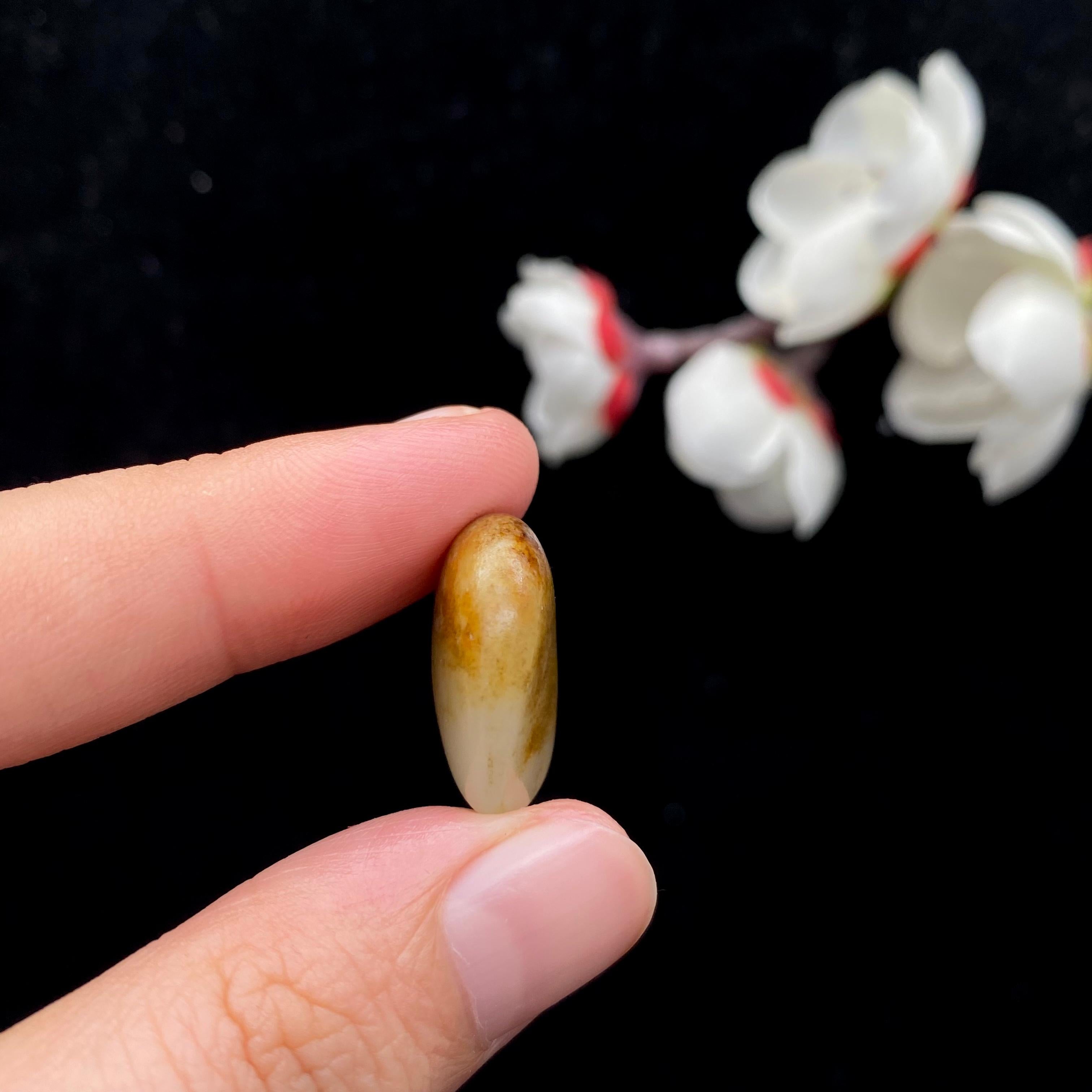和田玉聚黄皮籽料（4g）