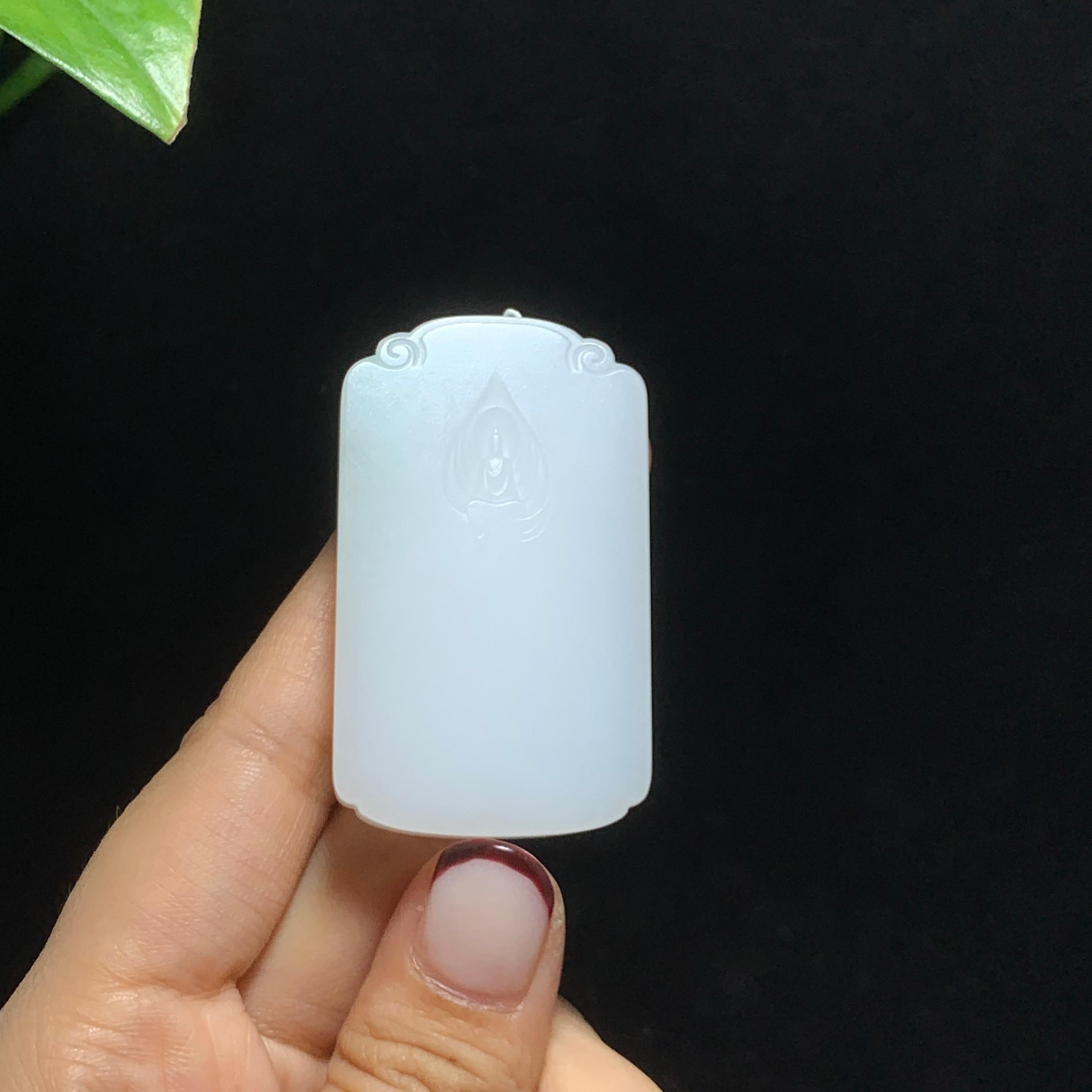 和田山料羊脂白玉观音（44.2g）