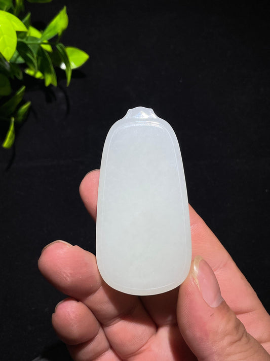 和田羊脂玉无事牌（61.5g）