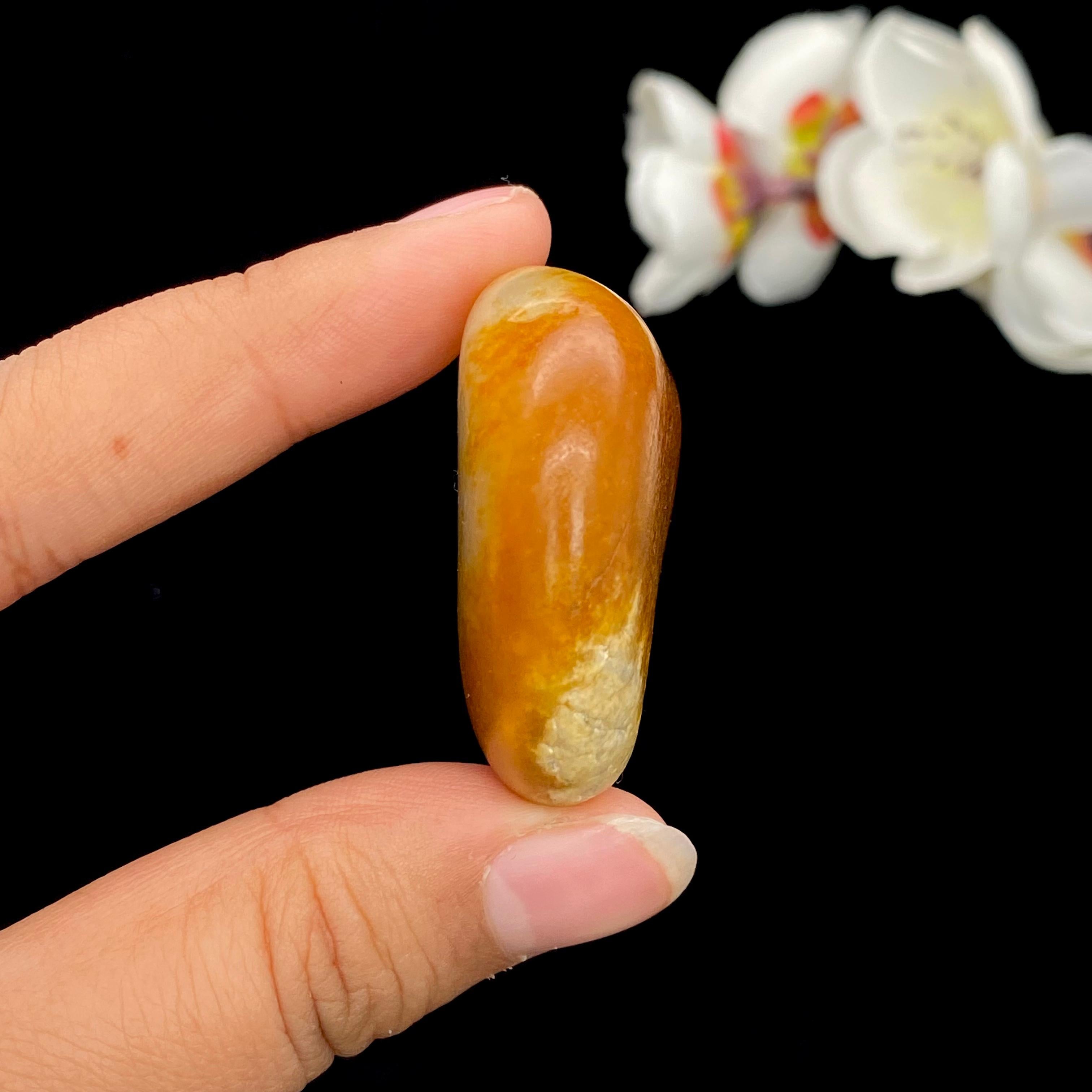 和田玉聚红皮籽料挂件（39.6g）