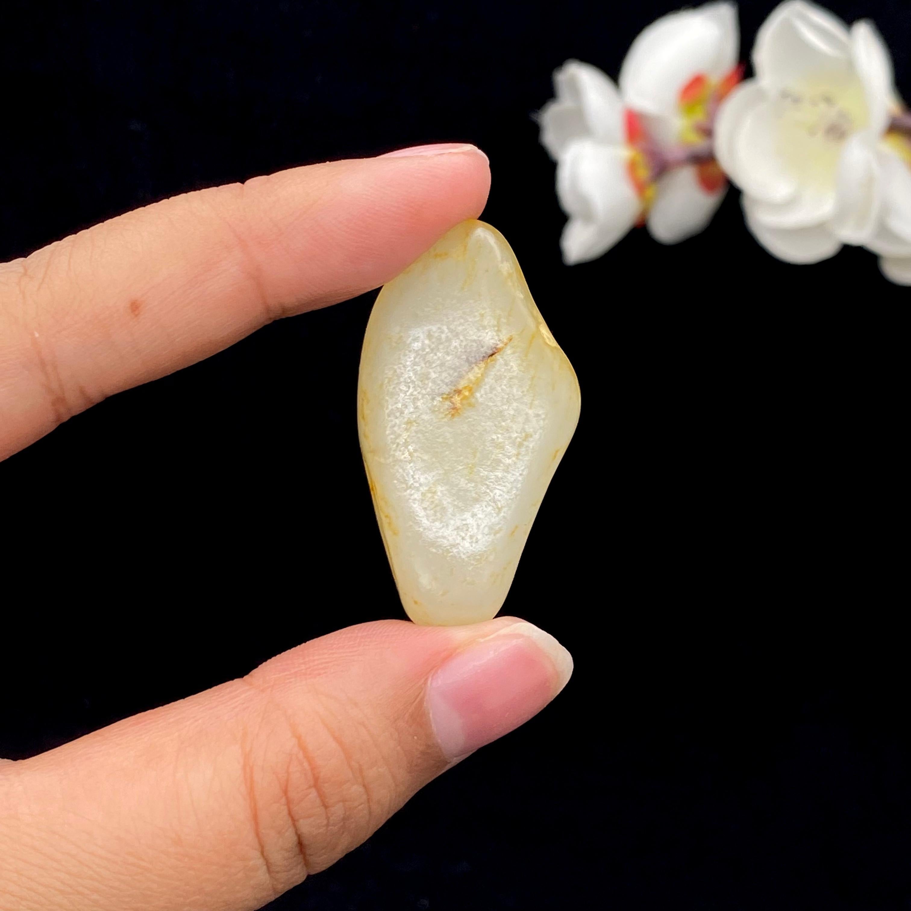 和田玉洒金皮籽料吊坠籽（13g）