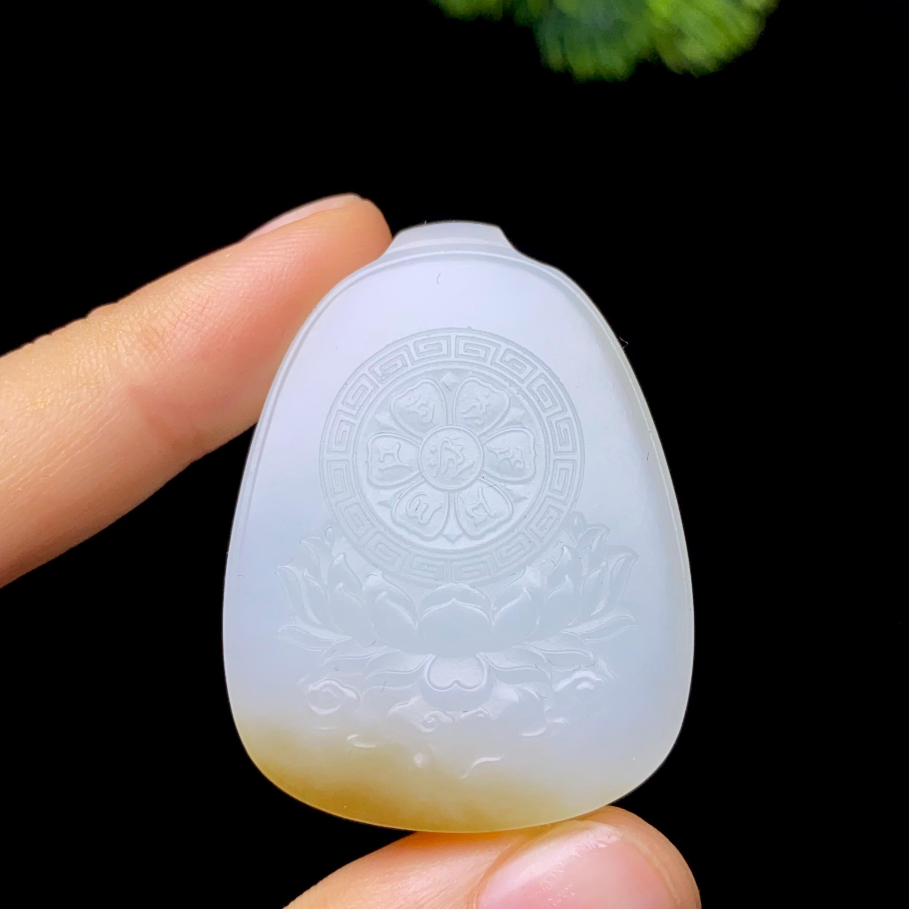 和田玉糖白观音（23.8g）