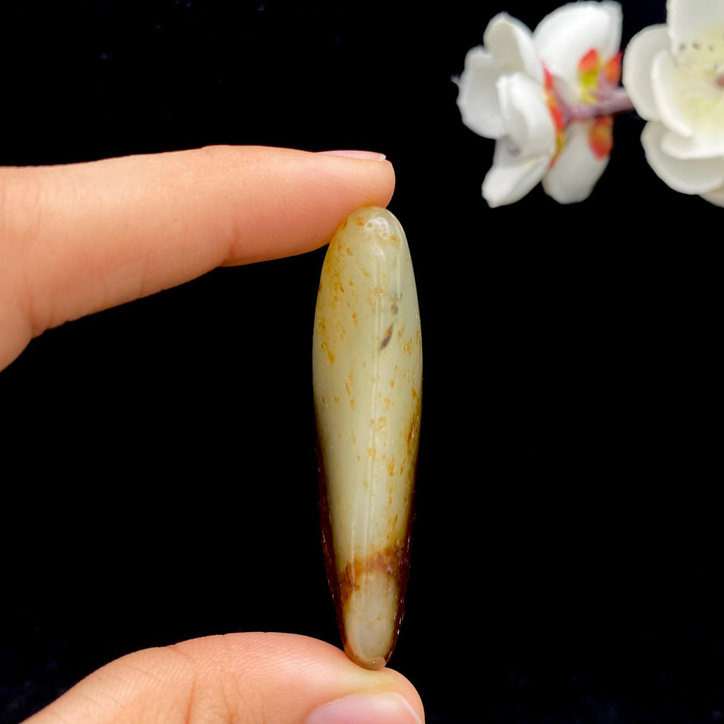 和田玉聚红皮籽料挂件（38.5g）