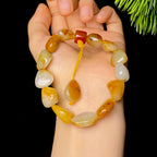 和田玉黄皮籽料手串（29.17g）