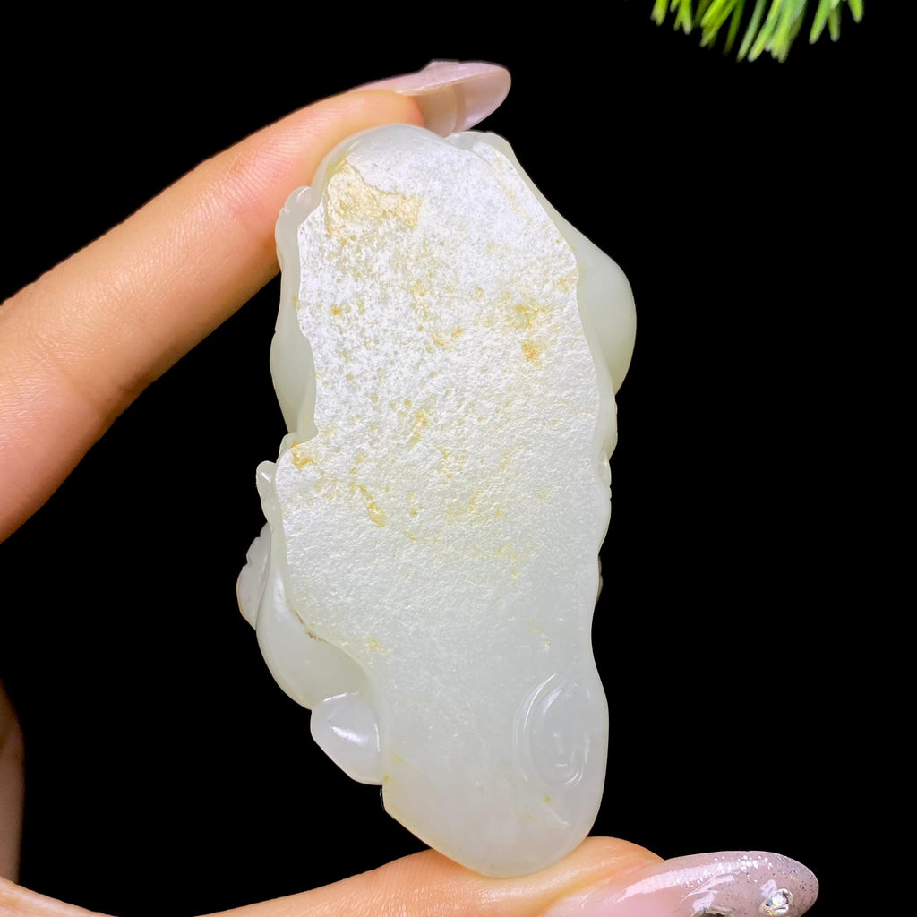 和田玉籽料貔貅手把件（117.1g）