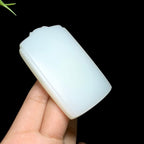 高品质和田玉羊脂白玉无事牌（77.2g）