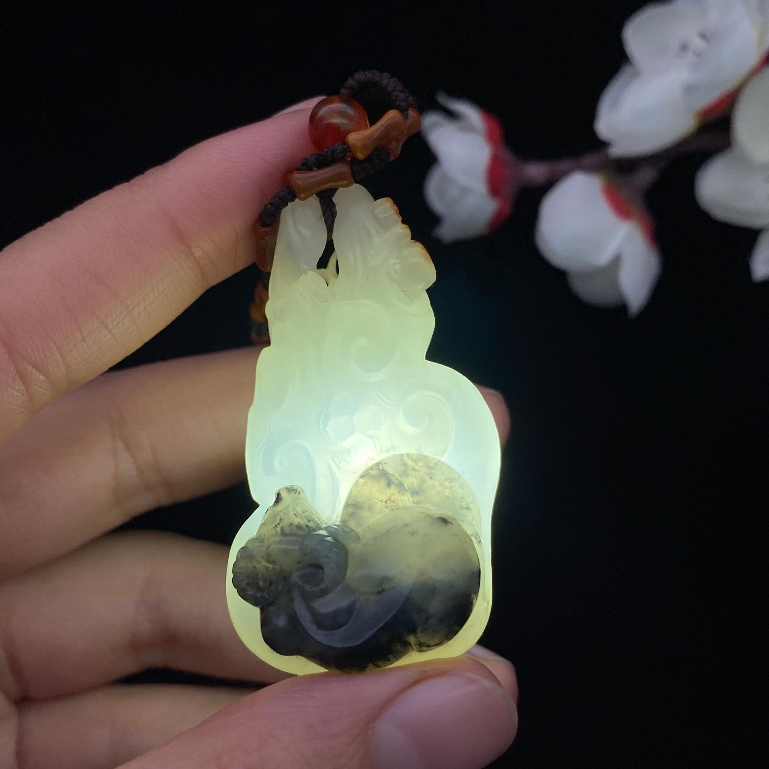 和田玉青花籽料【扭转乾坤】（24.5g）