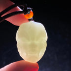 和田玉新疆且末米达料兽面（16.3g）