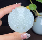 新疆和田玉且末糖守护皮带扣（95.1g）