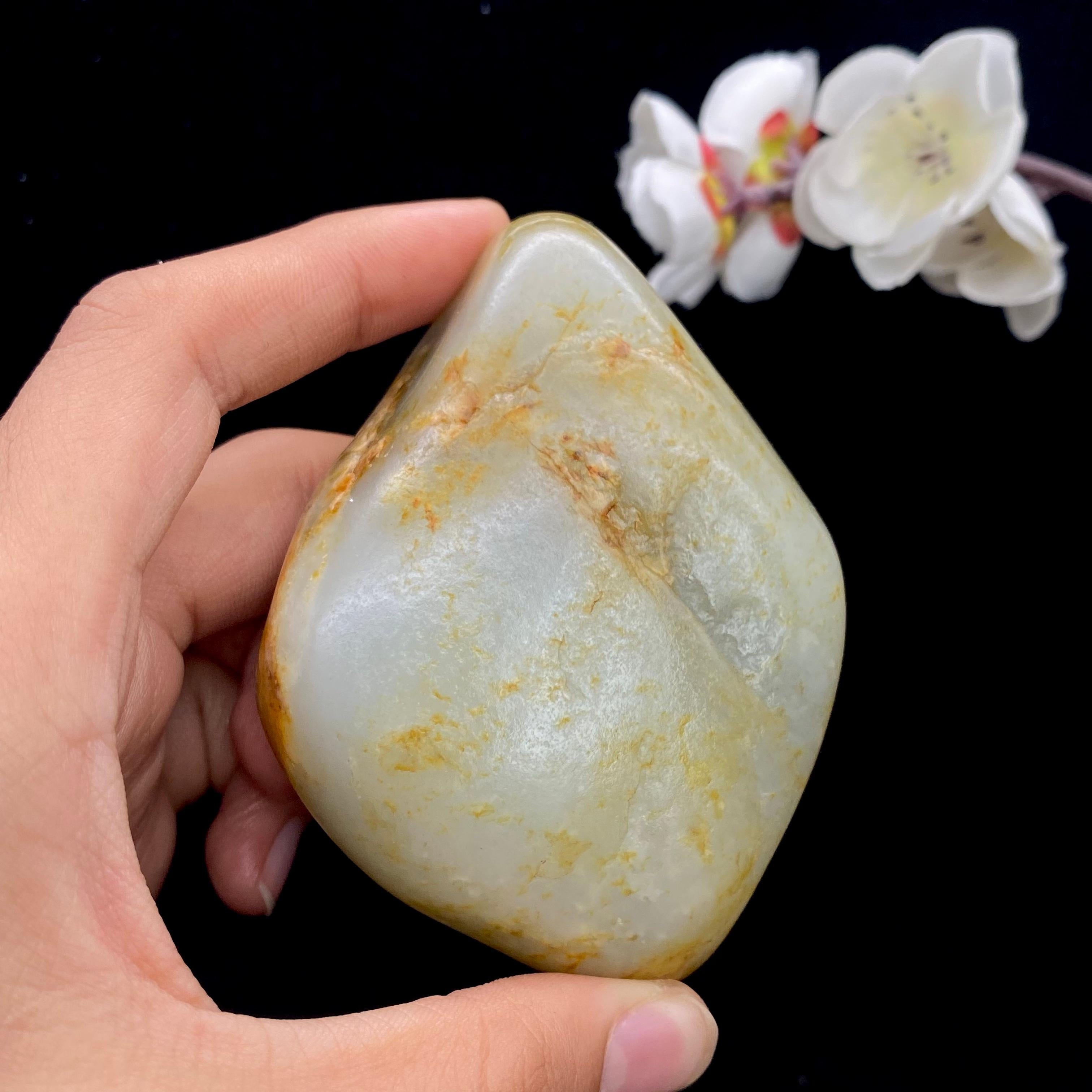 和田玉洒金皮青花底籽料（296.6g）