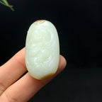 高品质新疆且末糖白玉佛公挂件（20.7g）