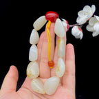 和田玉洒金皮籽料【精品手串】（48.2g）