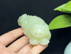 新疆和田玉若羌黄口子母貔貅携子上朝