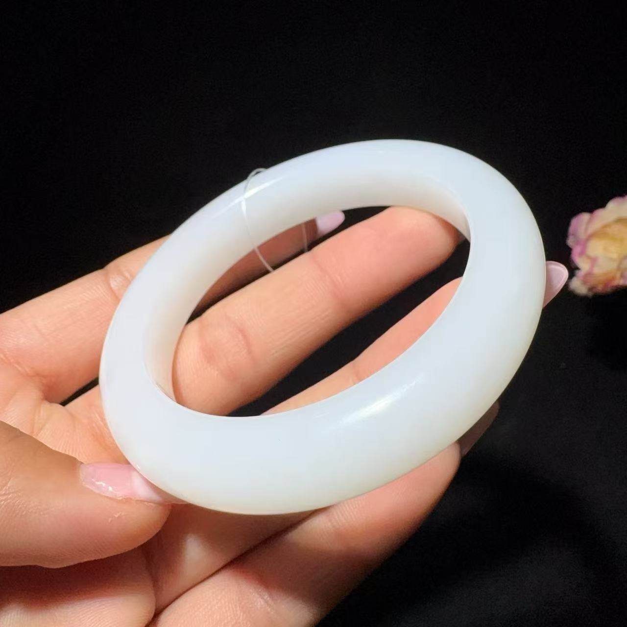 和田玉白玉手镯