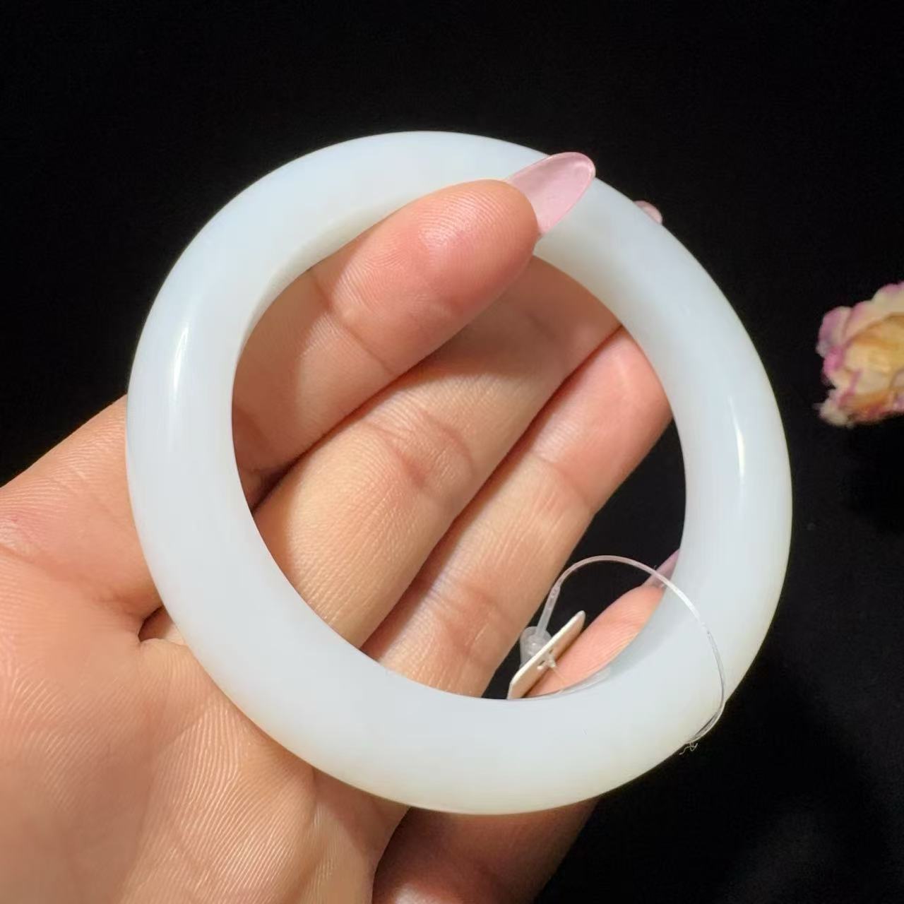 和田玉白玉手镯