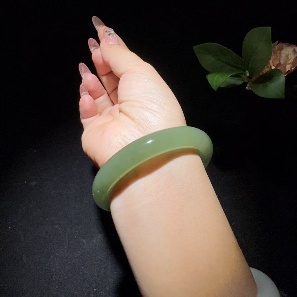 和田玉清水手镯