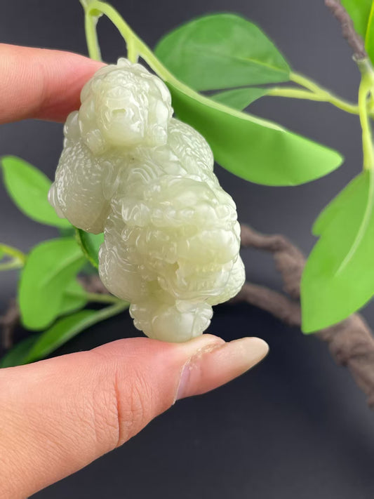 和田玉黄口貔貅
