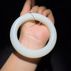 和田玉白玉手镯