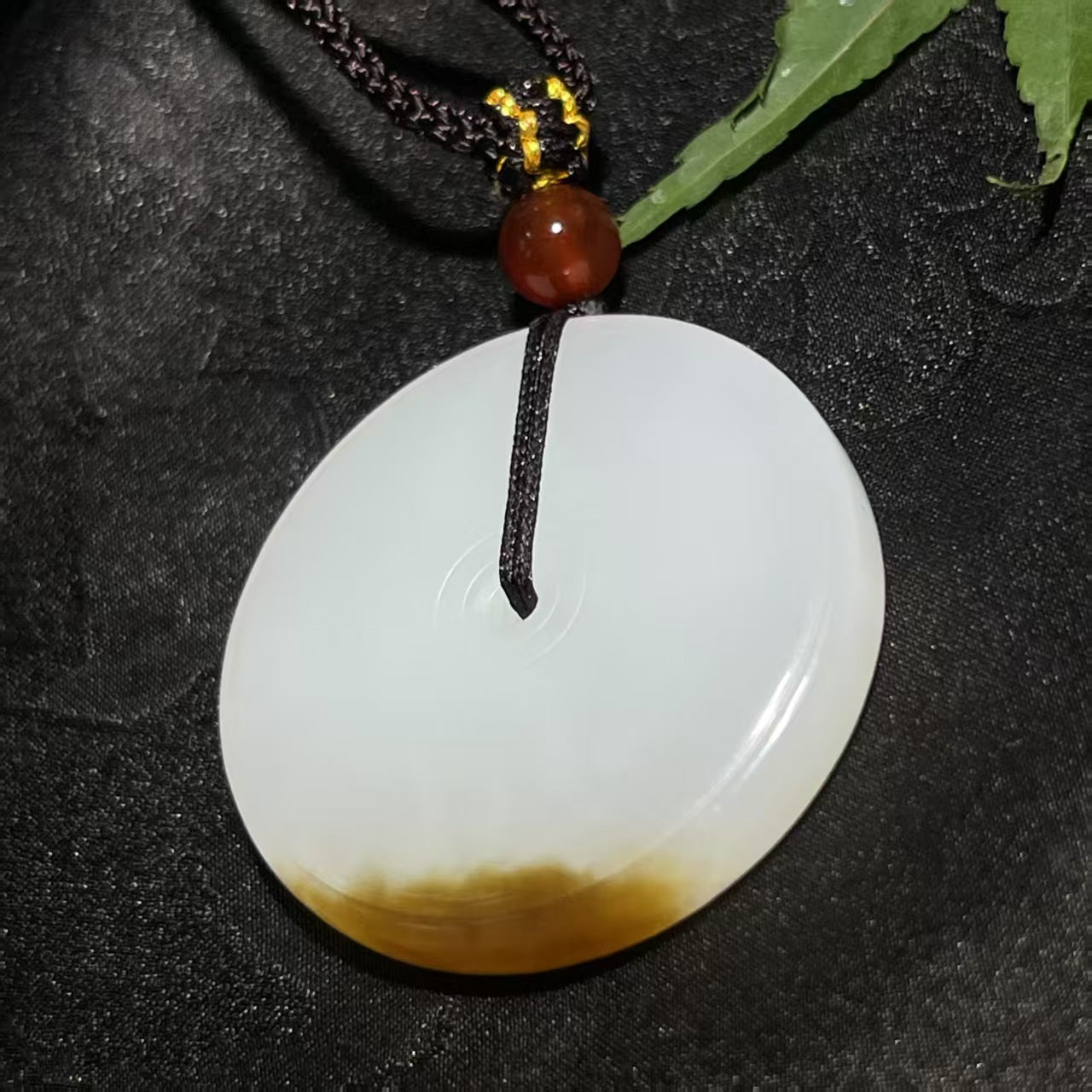 和田玉糖羊脂白玉平安扣