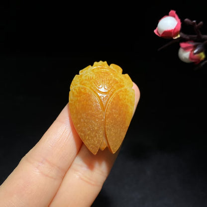 和田玉籽料洒金红皮一鸣惊人