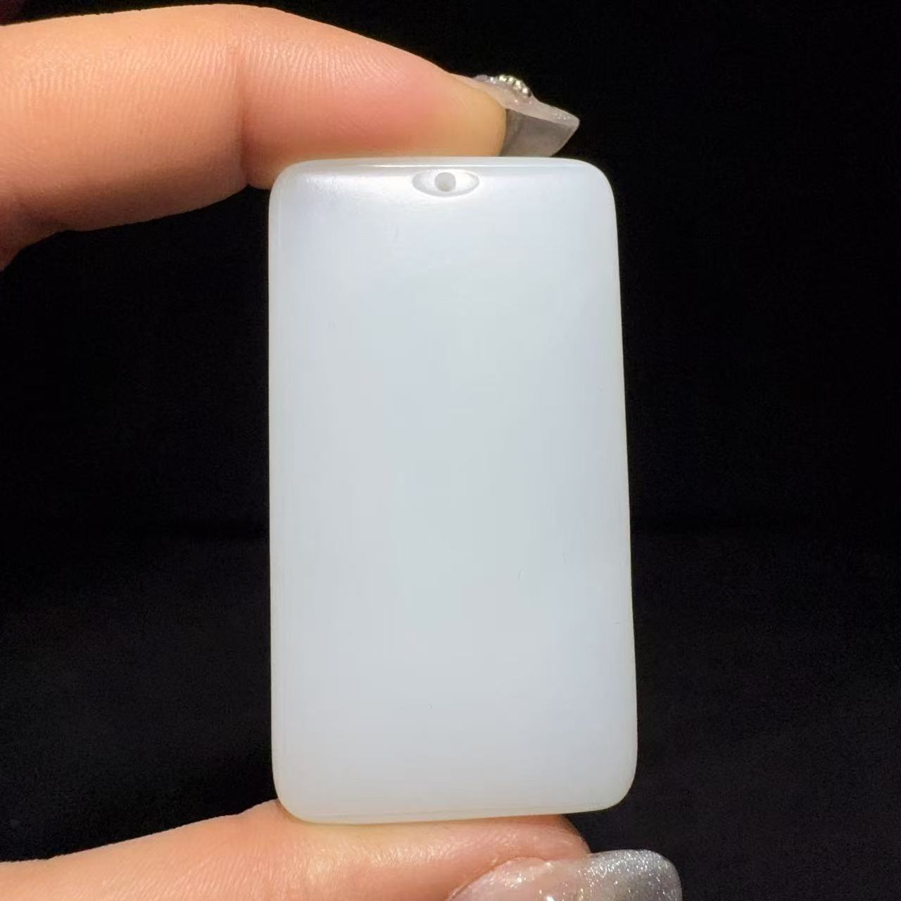 和田玉白玉平安牌