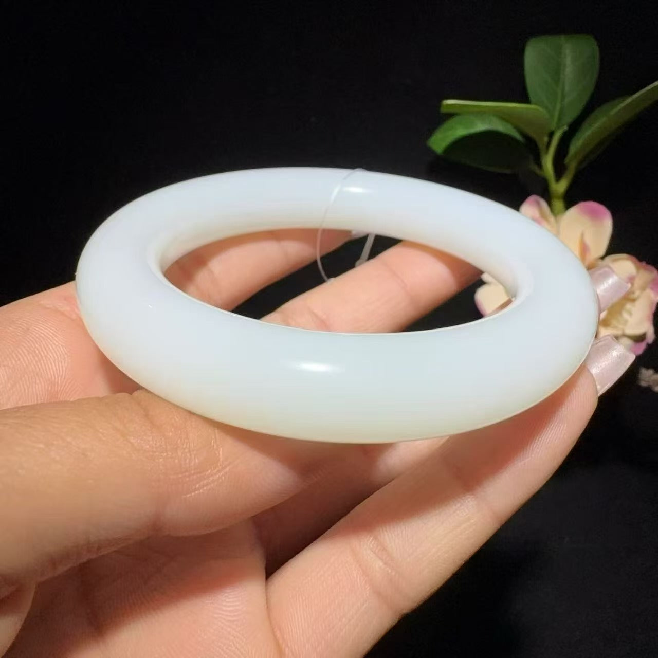 和田玉白玉手镯