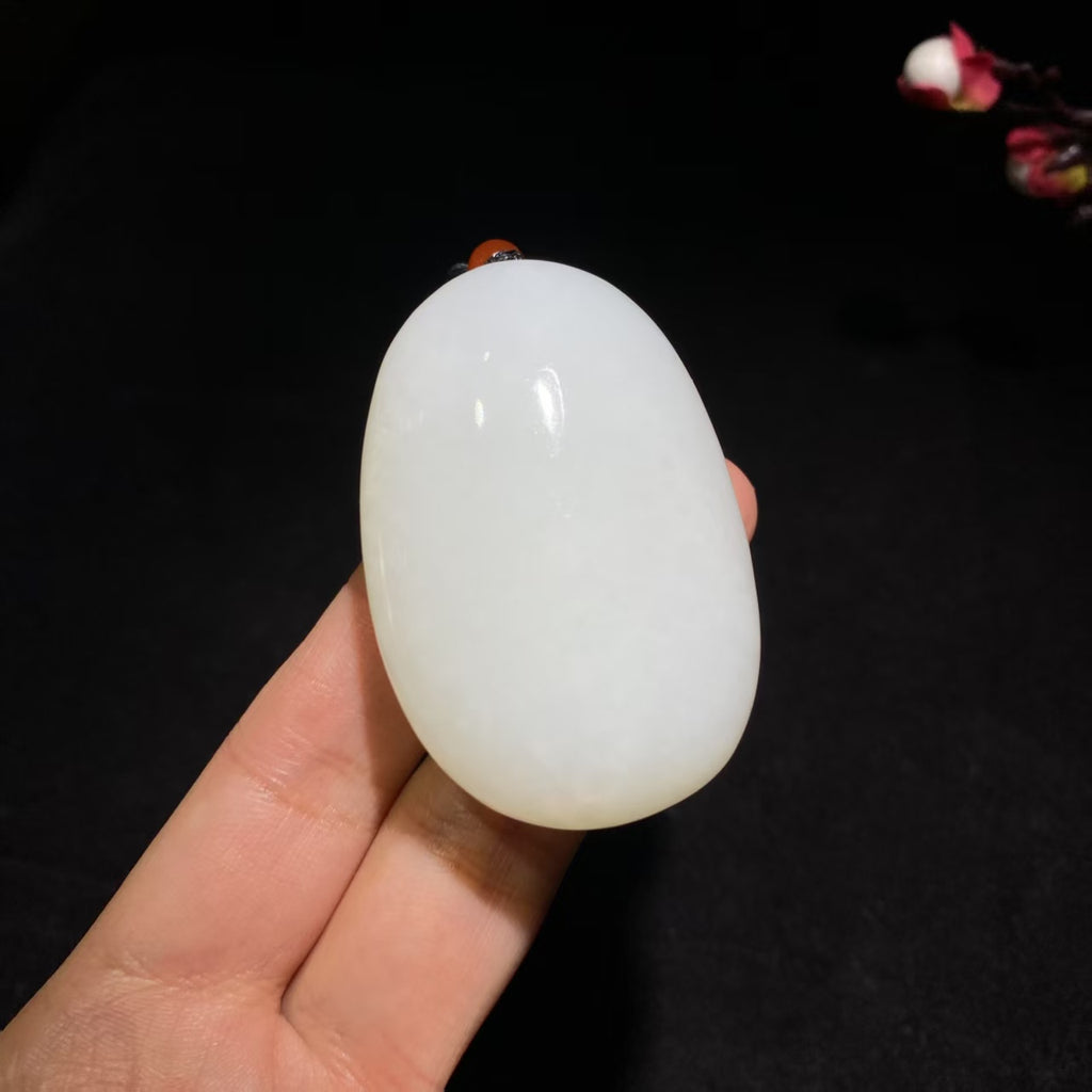 和田山料羊脂白玉观音