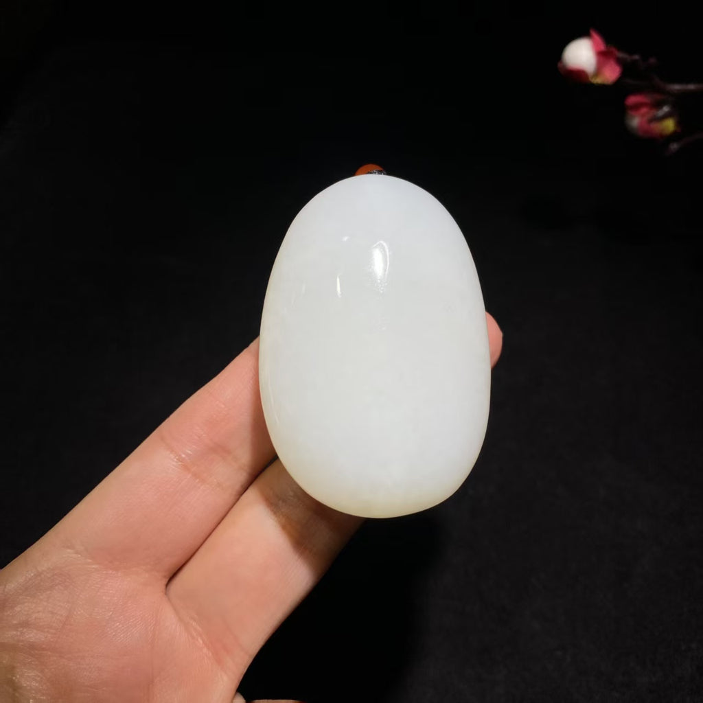 和田山料羊脂白玉观音