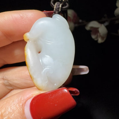 和田玉籽料挂件貔貅