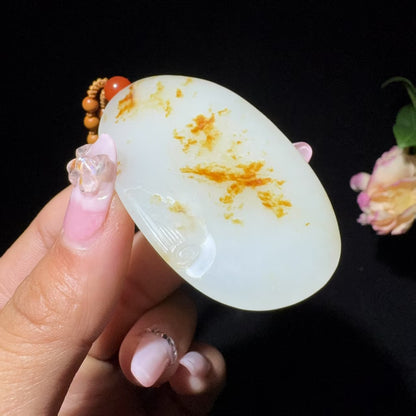 和田玉籽料普贤菩萨