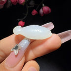 【超值推荐】和田玉籽料鱼挂件
