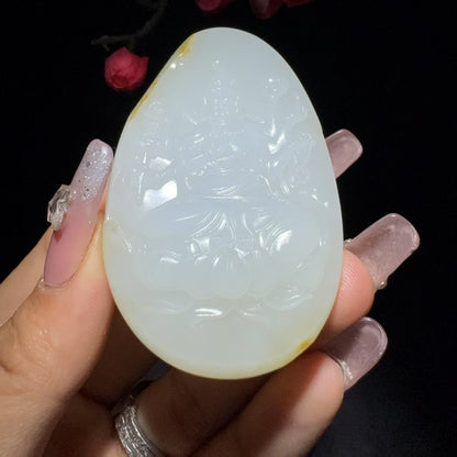 和田玉籽料千手观音