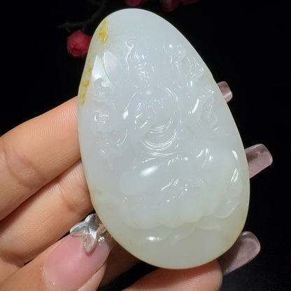 和田玉籽料千手观音