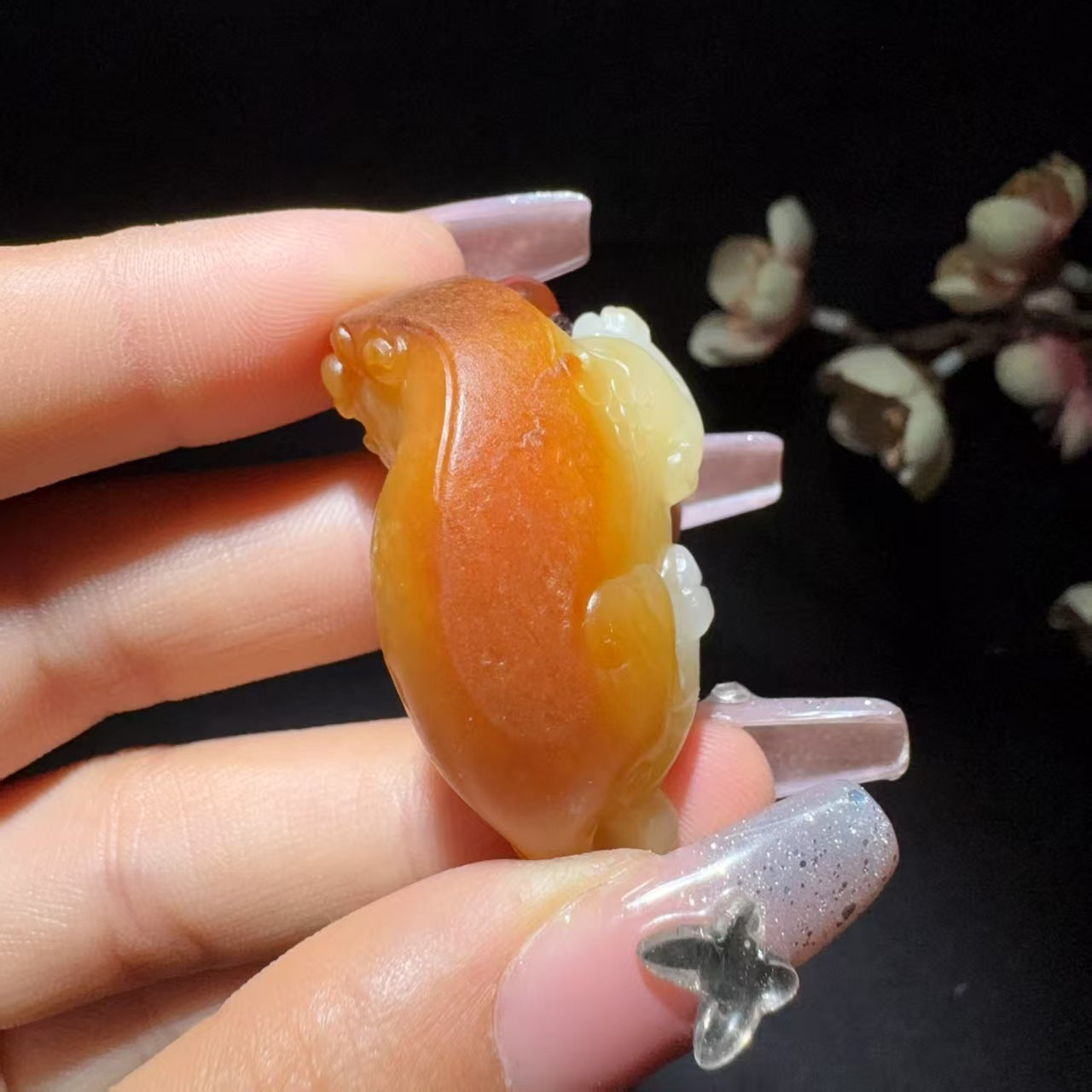 和田玉籽料挂件貔貅