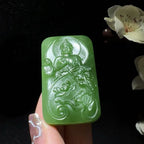 和田玉碧玉西方三圣挂件