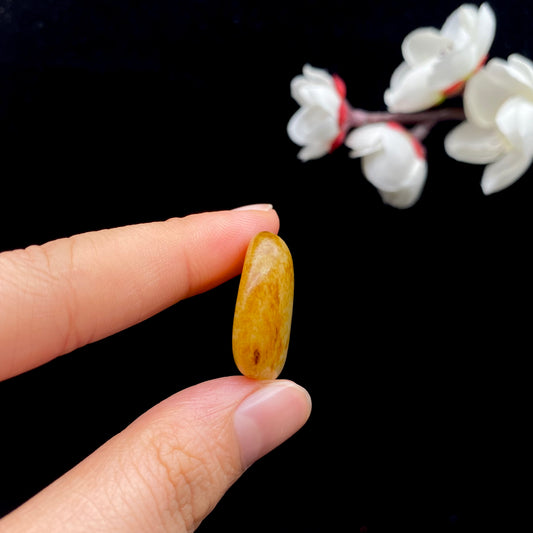 和田玉-洒金皮白肉籽料吊坠籽