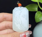 新疆和田玉且末料羊脂玉生肖上山虎