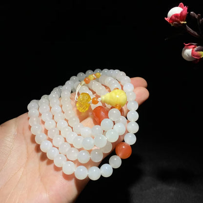 【超值推荐】和田羊脂白玉 108 颗