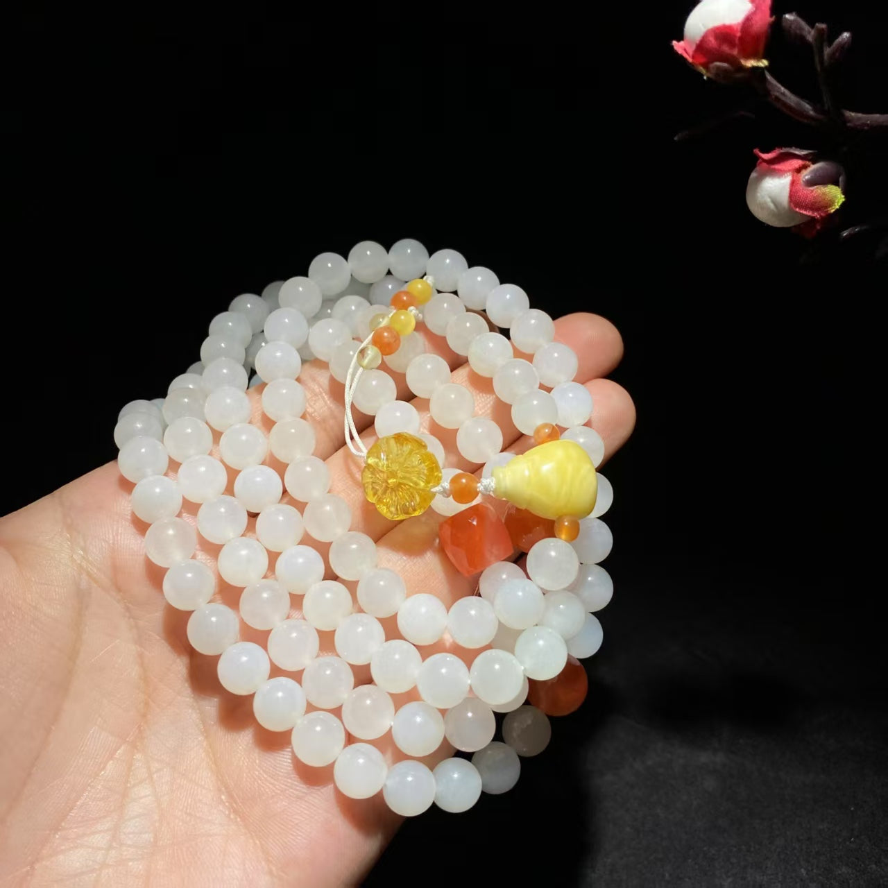 【超值推荐】和田羊脂白玉 108 颗