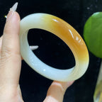 和田玉糖白玉手镯一套