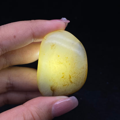 【超值推荐】和田玉-洒金皮青花底籽料挂件